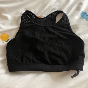 Joylab Black High Neck Workout Bra